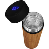 Borraccia termica SCX.design D11 da 500 ml in bambù personalizzato con logo - Pubblienne