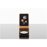Supporto in legno wireless, luminoso, da 15 W SCX.design W16 personalizzato con logo - Pubblienne