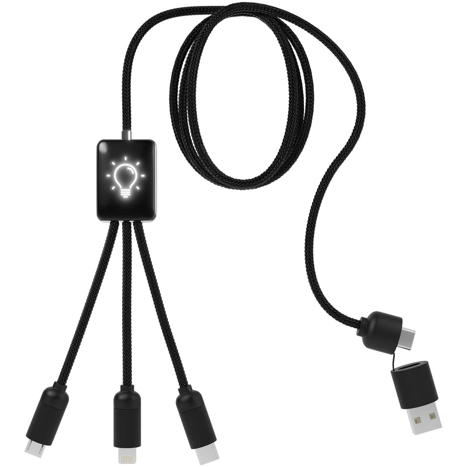 Cavo di ricarica esteso 5 in 1 SCX.design C28 personalizzato con logo - Pubblienne