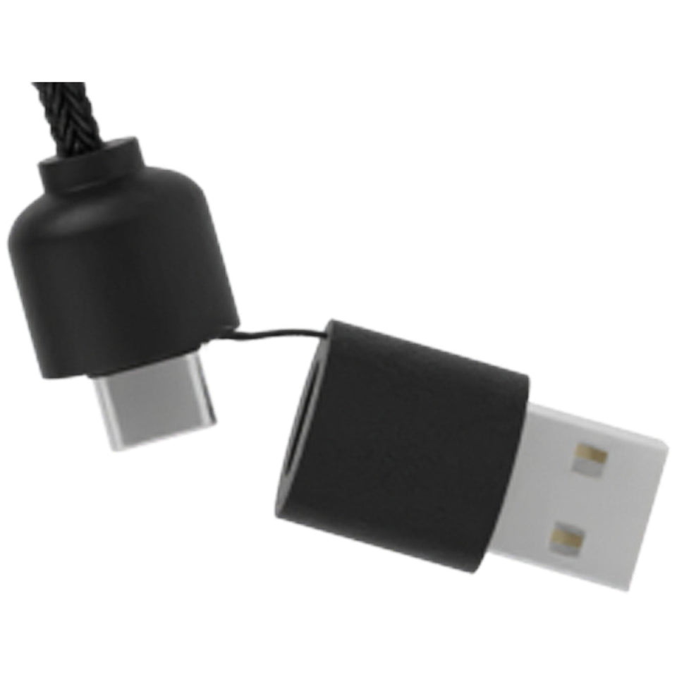 Cavo di ricarica 5 in 1 da 40 W in rPET riciclato con logo luminoso e custodia quadrata in legno SCX.design C38 personalizzato con logo - Pubblienne