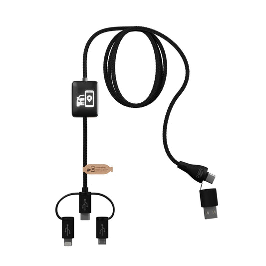 Cavo di ricarica 5-in-1 SCX.design C48 CarPlay personalizzato con logo - Pubblienne