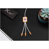 Cavo di ricarica 5-in-1 SCX.design C49 personalizzato con logo - Pubblienne