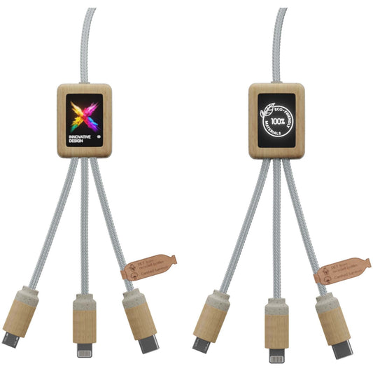 Cavo di ricarica 5-in-1 SCX.design C49 personalizzato con logo - Pubblienne