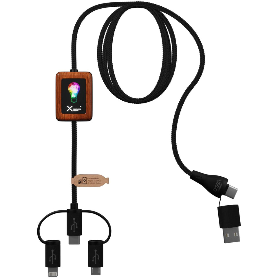 Cavo SCX.design C46 5-in-1 CarPlay personalizzato con logo - Pubblienne