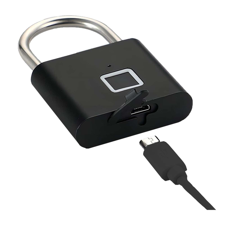 Lucchetto smart con apertura tramite impronta digitale SCX.design T11 personalizzato con logo - Pubblienne