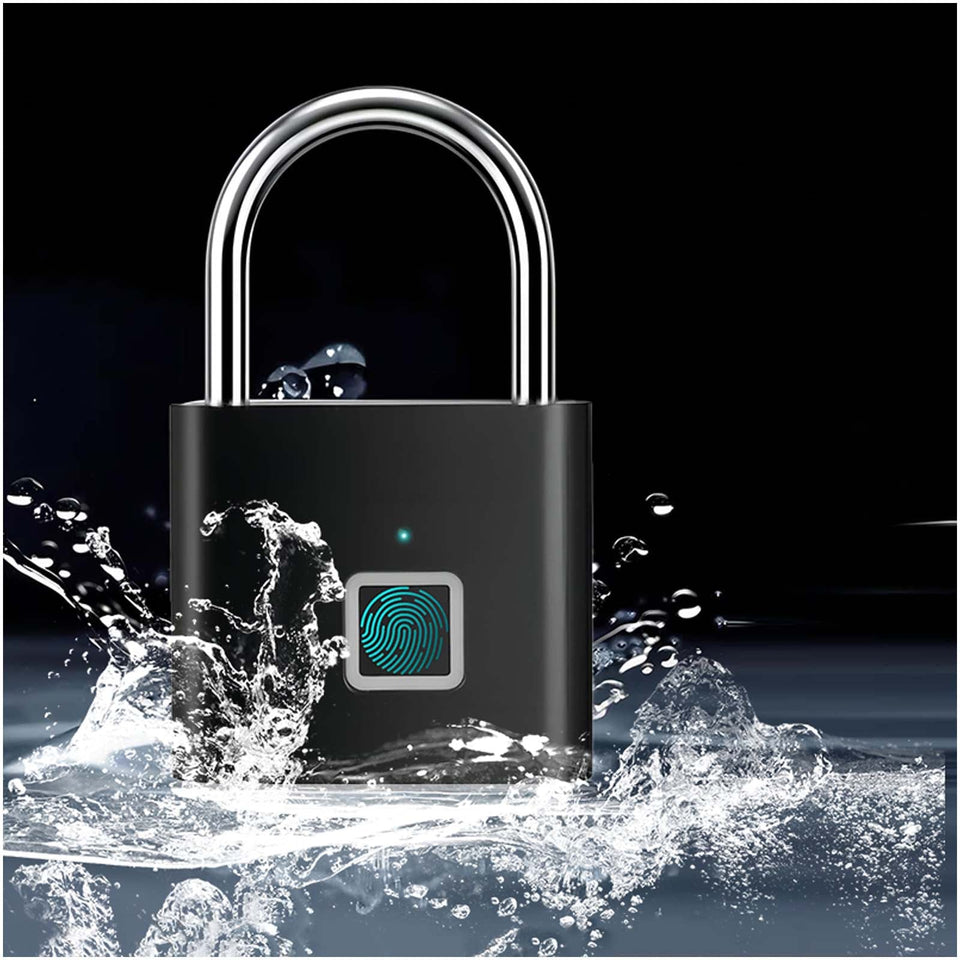 Lucchetto smart con apertura tramite impronta digitale SCX.design T11 personalizzato con logo - Pubblienne
