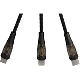 Cavo di ricarica rapida 5 in 1 da 100 W/5 A con display digitale SCX.design C50 personalizzato con logo - Pubblienne