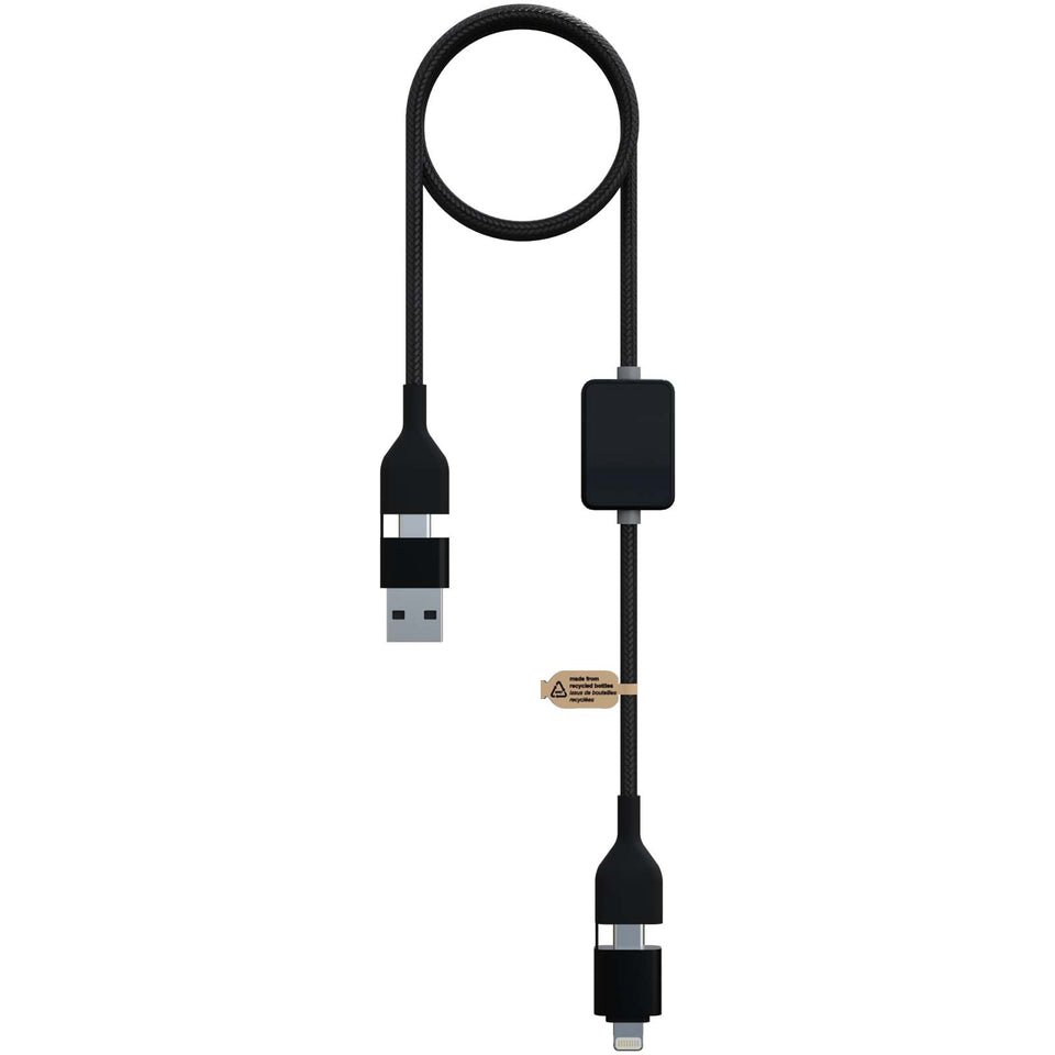 Cavo di ricarica con interruttore e logo luminoso da 60 W SCX.design C32 personalizzato con logo - Pubblienne