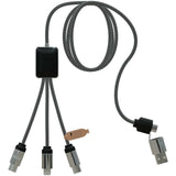 Cavo di ricarica di Tipo-C con doppio logo luminoso da 60 W SCX.design C33 personalizzato con logo - Pubblienne