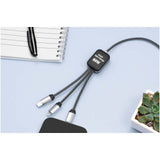 Cavo di ricarica di Tipo-C con doppio logo luminoso da 60 W SCX.design C33 personalizzato con logo - Pubblienne