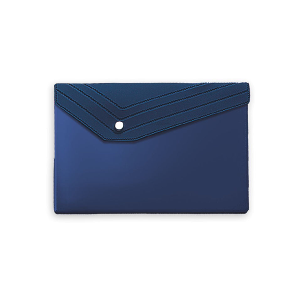 2720 Piel - Porta Documenti Con Bottone personalizzato con logo - Pubblienne