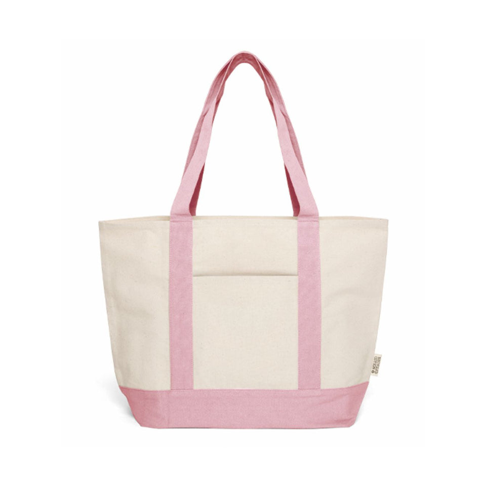 2845 Agatea - Borsa In Cotone Riciclato Dimensioni: cm 36x52x16 personalizzato con logo - Pubblienne