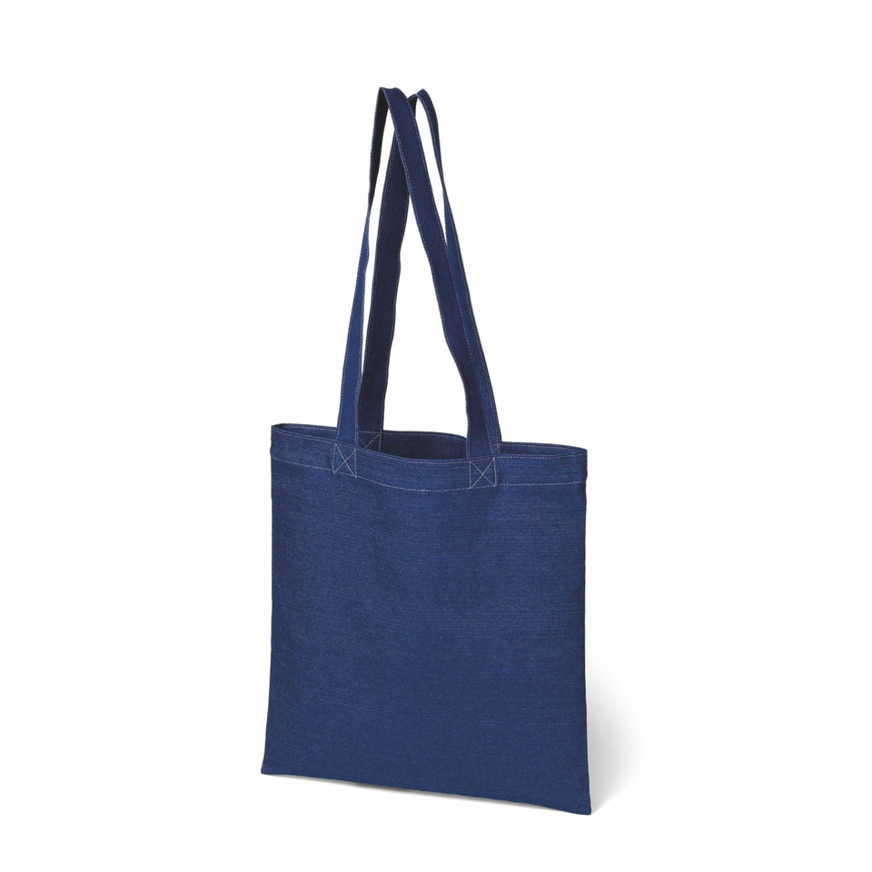 2887 Geltrude - Borsa Denim Dimensione: cm 38x42 personalizzato con logo - Pubblienne