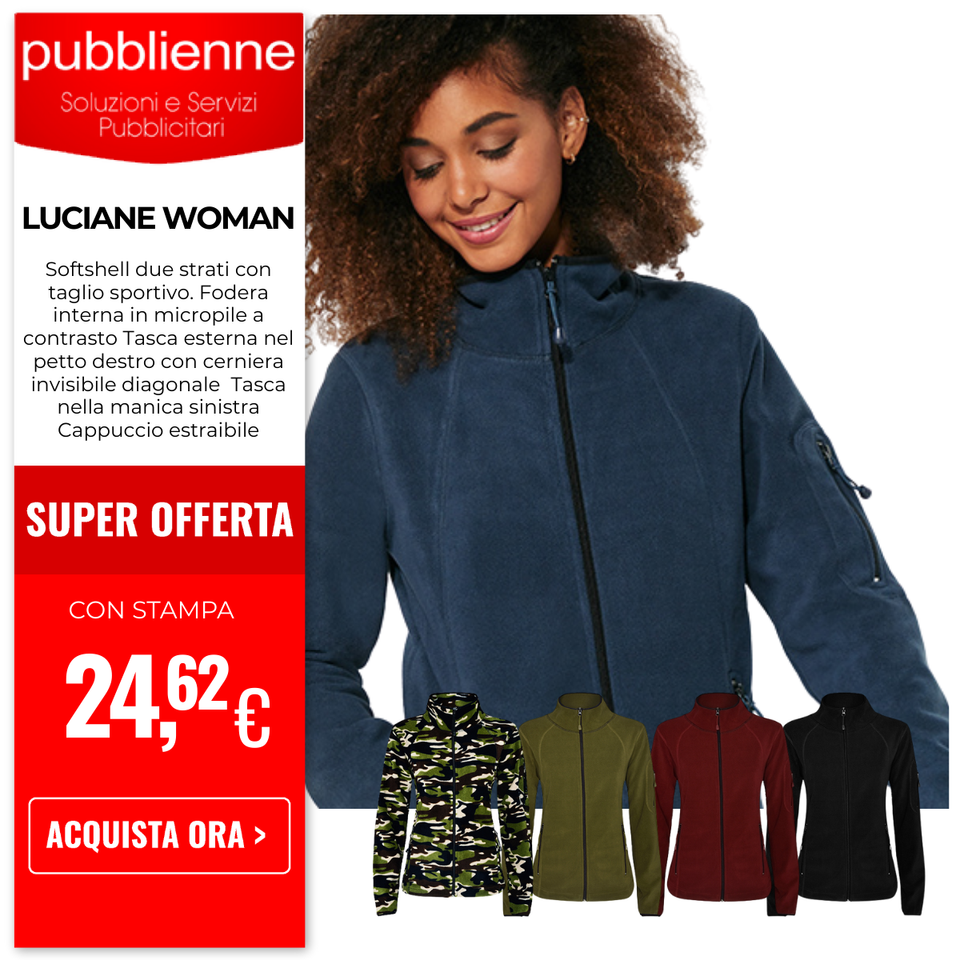 LUCIANE WOMAN personalizzato con logo - Pubblienne