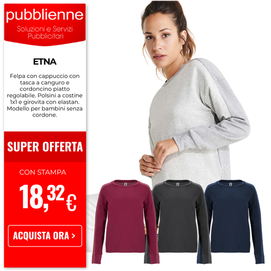 R1077 - Roly Etna Felpa Donna personalizzato con logo - Pubblienne