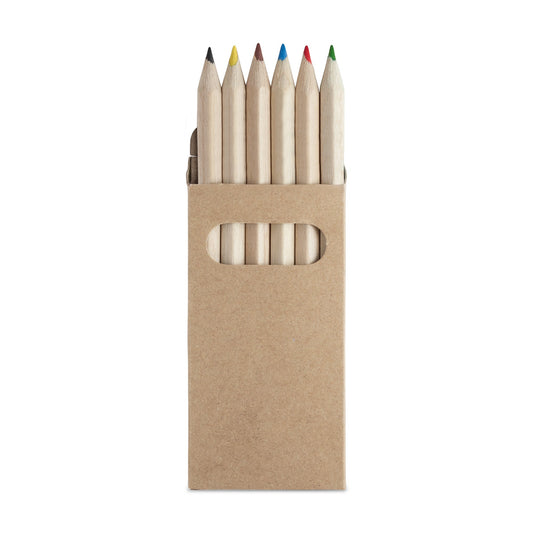 3658 Draw - Set Pastelli 6pz personalizzato con logo - Pubblienne
