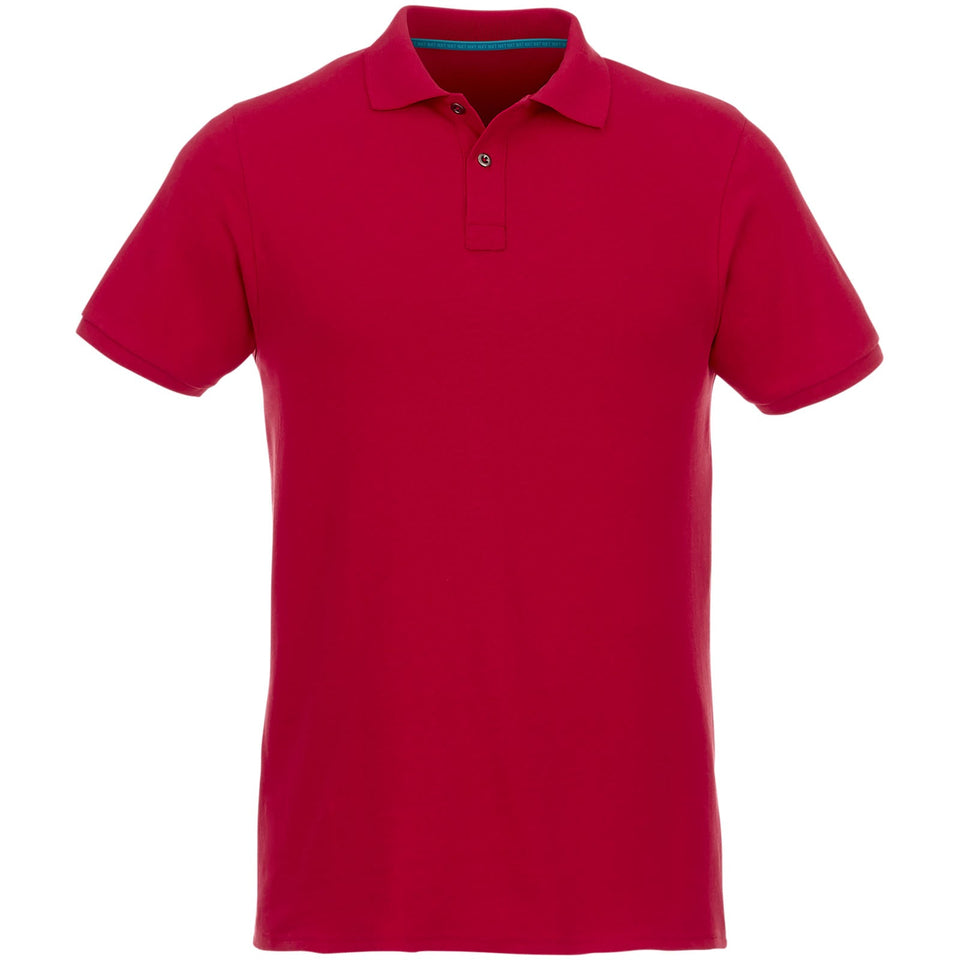 Polo Beryl da uomo a manica corta in tessuto organico riciclato personalizzato con logo - Pubblienne