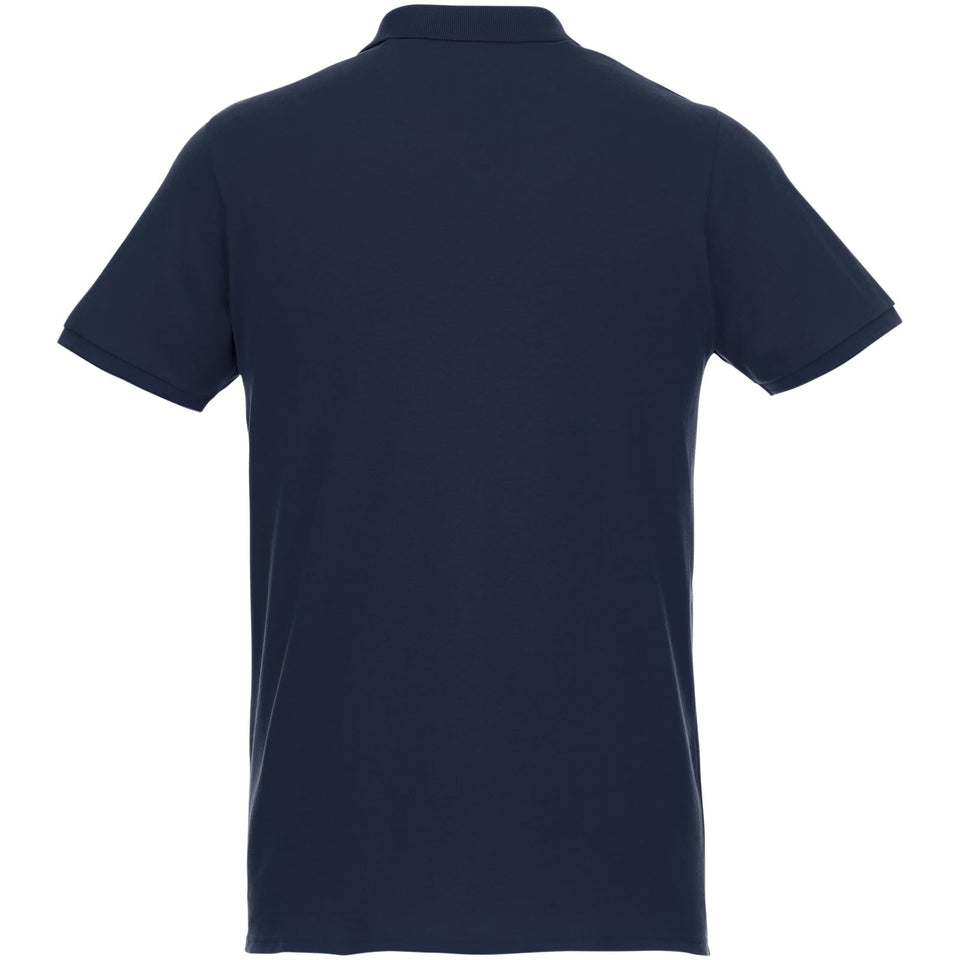 Polo Beryl da uomo a manica corta in tessuto organico riciclato personalizzato con logo - Pubblienne