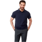 Polo Beryl da uomo a manica corta in tessuto organico riciclato personalizzato con logo - Pubblienne
