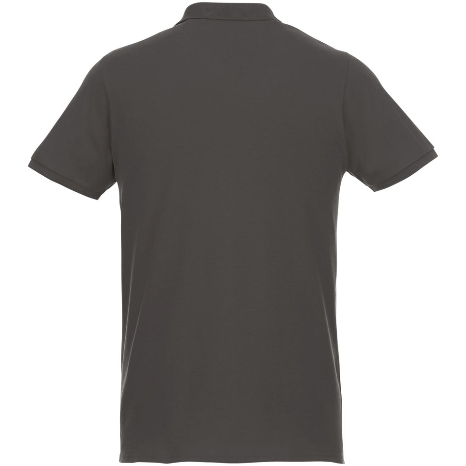 Polo Beryl da uomo a manica corta in tessuto organico riciclato personalizzato con logo - Pubblienne
