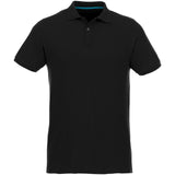 Polo Beryl da uomo a manica corta in tessuto organico riciclato personalizzato con logo - Pubblienne
