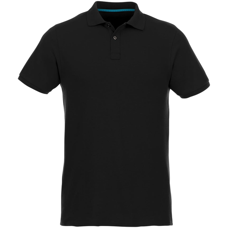 Polo Beryl da uomo a manica corta in tessuto organico riciclato personalizzato con logo - Pubblienne
