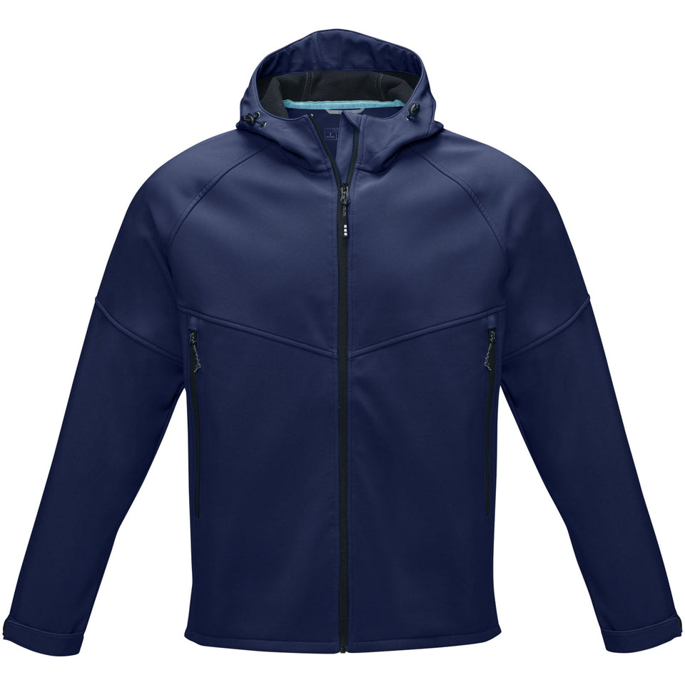 Giacca Coltan da uomo in softshell riciclato personalizzato con logo - Pubblienne