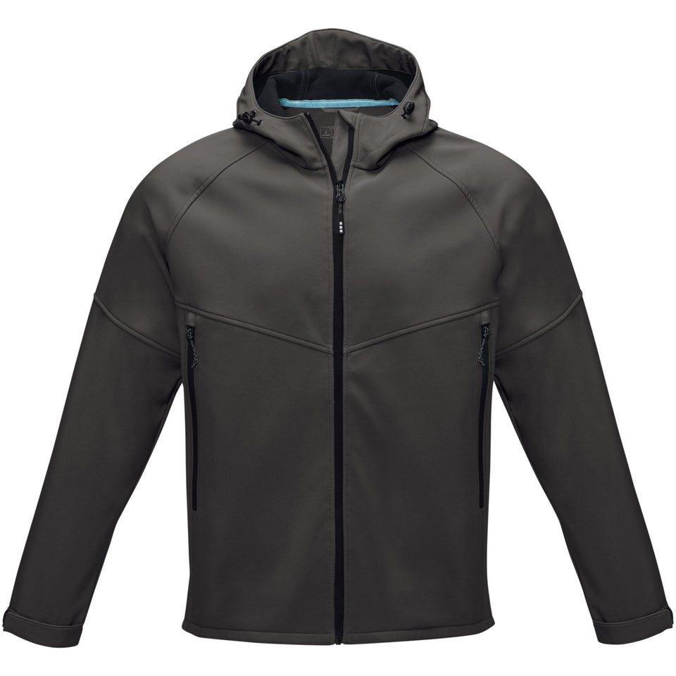 Giacca Coltan da uomo in softshell riciclato personalizzato con logo - Pubblienne