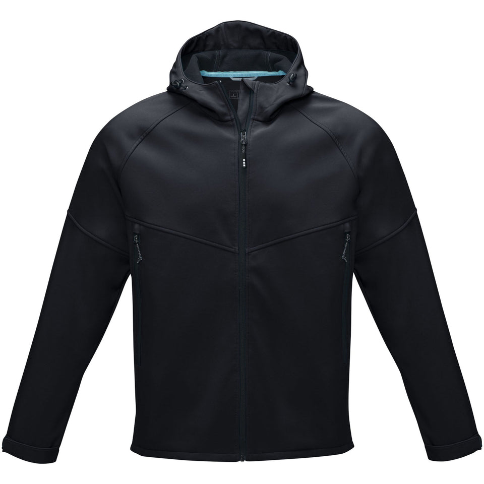 Giacca Coltan da uomo in softshell riciclato personalizzato con logo - Pubblienne