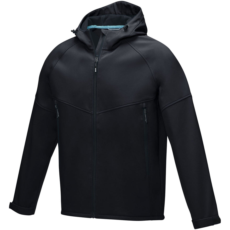 Giacca Coltan da uomo in softshell riciclato personalizzato con logo - Pubblienne