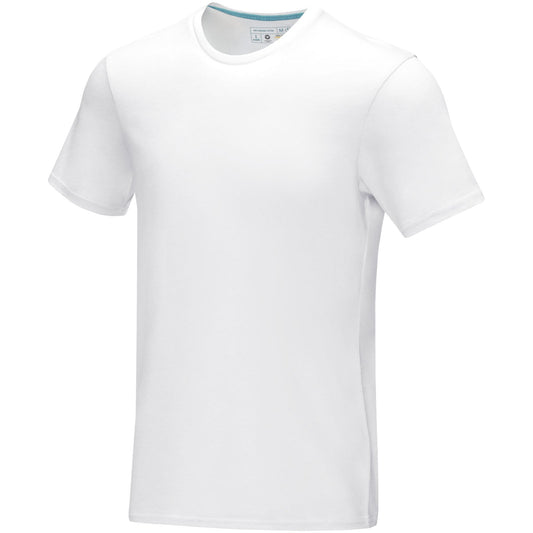 T-shirt Azurite a manica corta da uomo in tessuto organico personalizzato con logo - Pubblienne