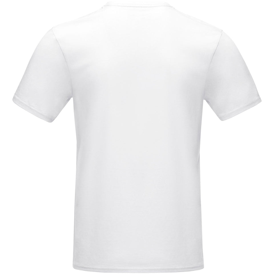 T-shirt Azurite a manica corta da uomo in tessuto organico personalizzato con logo - Pubblienne