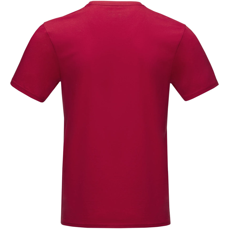 T-shirt Azurite a manica corta da uomo in tessuto organico personalizzato con logo - Pubblienne