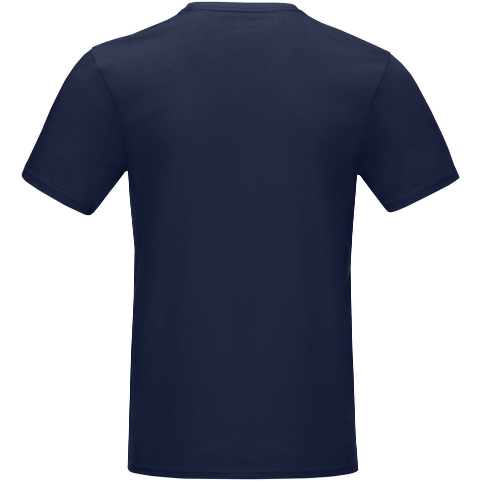 T-shirt Azurite a manica corta da uomo in tessuto organico personalizzato con logo - Pubblienne
