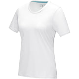 T-shirt Azurite a manica corta da donna in tessuto organico personalizzato con logo - Pubblienne