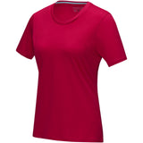 T-shirt Azurite a manica corta da donna in tessuto organico personalizzato con logo - Pubblienne
