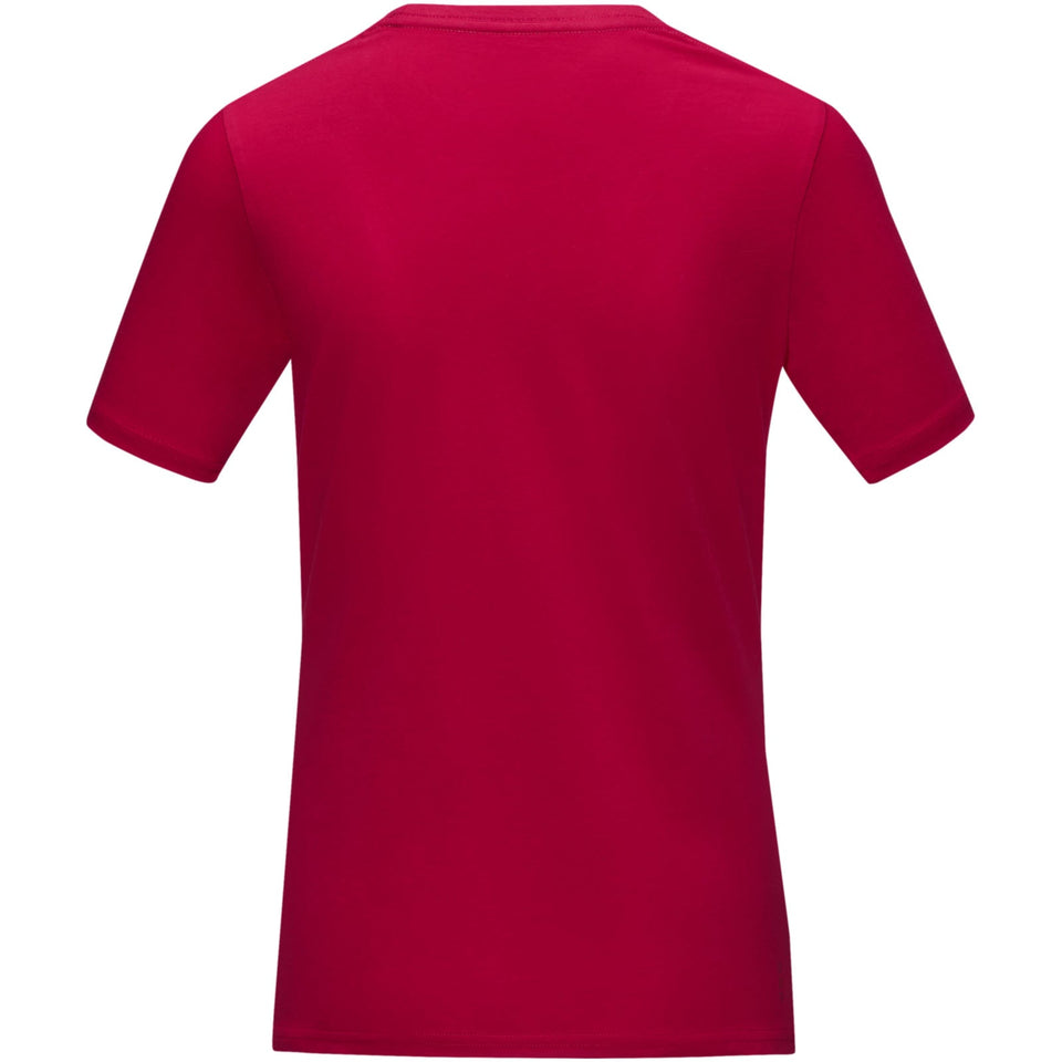 T-shirt Azurite a manica corta da donna in tessuto organico personalizzato con logo - Pubblienne
