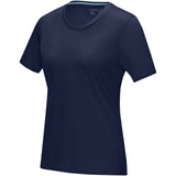 T-shirt Azurite a manica corta da donna in tessuto organico personalizzato con logo - Pubblienne