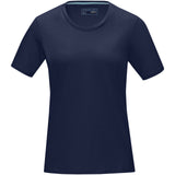 T-shirt Azurite a manica corta da donna in tessuto organico personalizzato con logo - Pubblienne