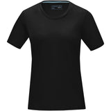 T-shirt Azurite a manica corta da donna in tessuto organico personalizzato con logo - Pubblienne