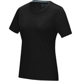 T-shirt Azurite a manica corta da donna in tessuto organico personalizzato con logo - Pubblienne