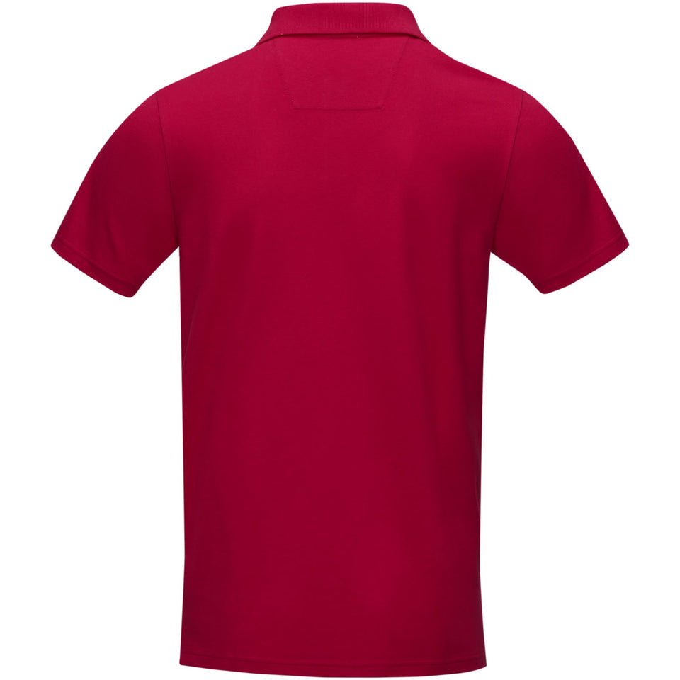 Polo Graphite a manica corta da uomo in tessuto organico personalizzato con logo - Pubblienne