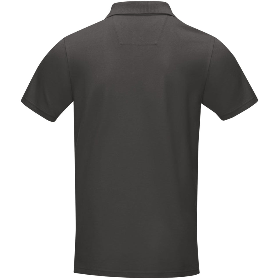 Polo Graphite a manica corta da uomo in tessuto organico personalizzato con logo - Pubblienne