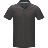 Polo Graphite a manica corta da uomo in tessuto organico personalizzato con logo - Pubblienne