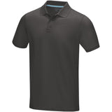Polo Graphite a manica corta da uomo in tessuto organico personalizzato con logo - Pubblienne