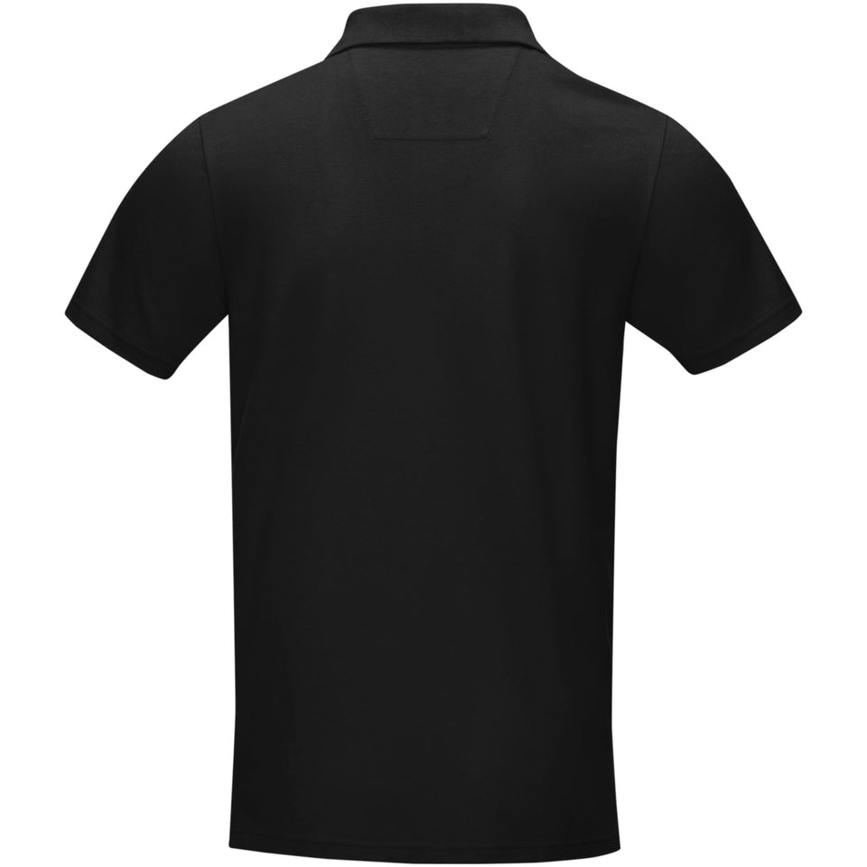 Polo Graphite a manica corta da uomo in tessuto organico personalizzato con logo - Pubblienne