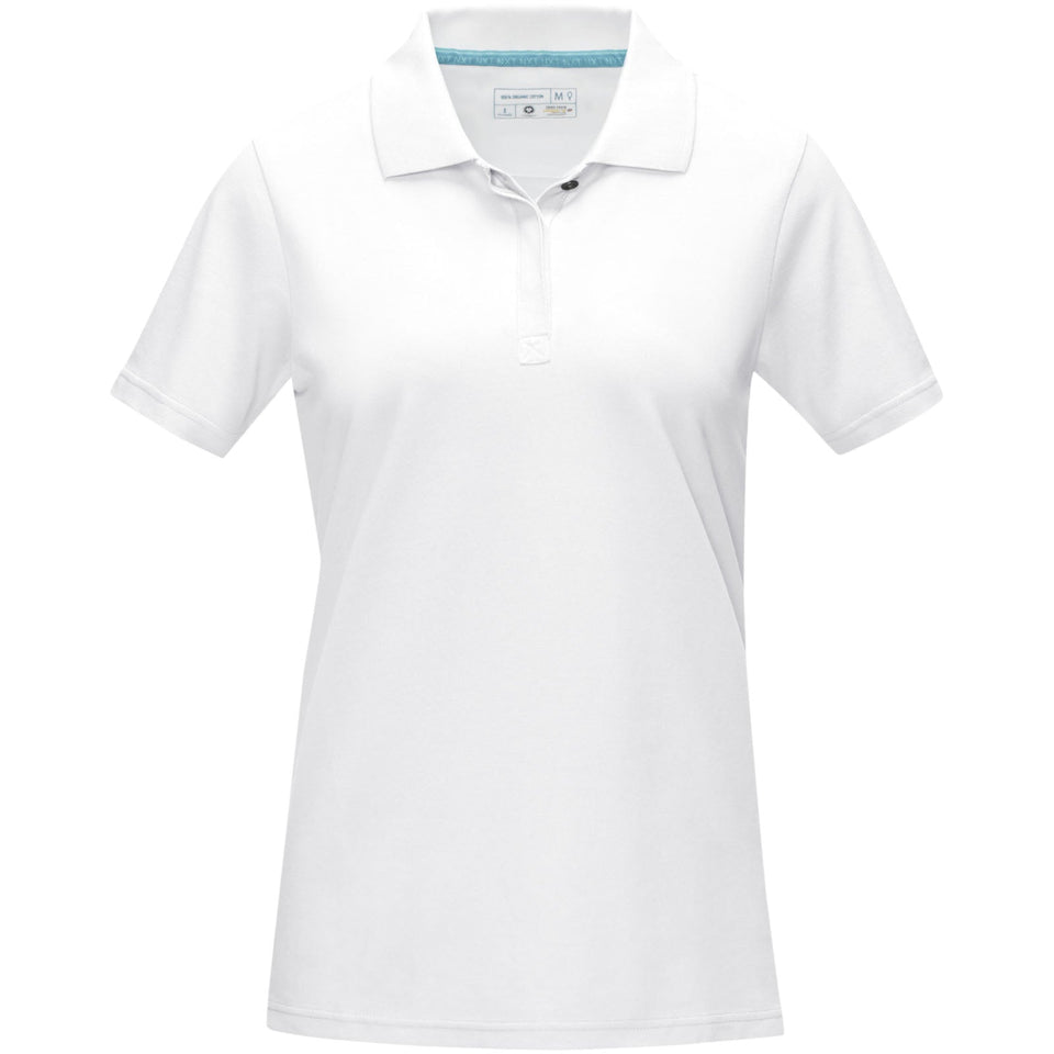 Polo Graphite a manica corta da donna in tessuto organico personalizzato con logo - Pubblienne