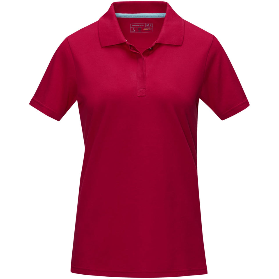Polo Graphite a manica corta da donna in tessuto organico personalizzato con logo - Pubblienne
