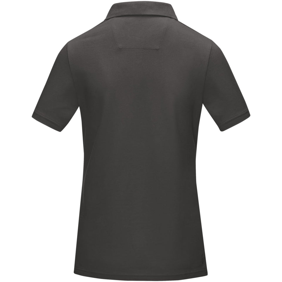 Polo Graphite a manica corta da donna in tessuto organico personalizzato con logo - Pubblienne