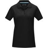 Polo Graphite a manica corta da donna in tessuto organico personalizzato con logo - Pubblienne